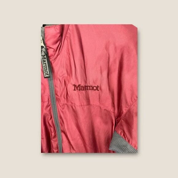 Marmot Coat Womens Sz Small Burgundy Fleece Lined Jacket Vented Lightweight - Picture 3 of 7